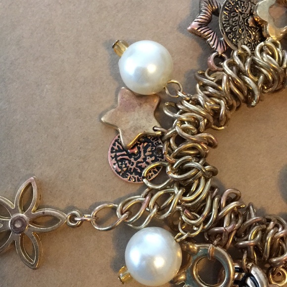 Vintage Republique Francaise charm bracelet pearl - Picture 5 of 6